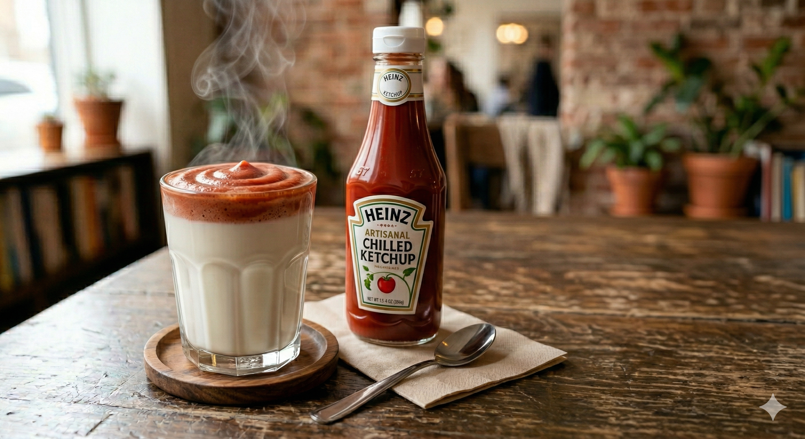 hot milk with ketchup